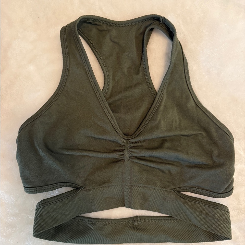 Alphalete Olive Green Sports Bra